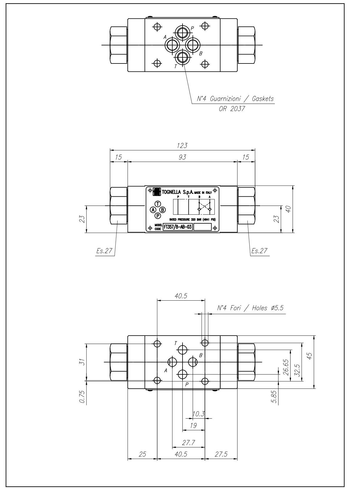 NPH Valvola Di Ritegno Singola 22mm | Valvola Di Non Ritorno A Compressione Per Impianti Idraulici | Raccordo 22mm
